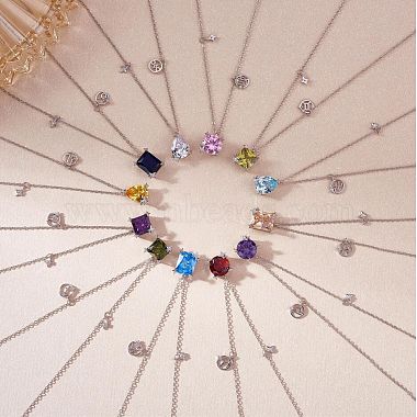925 collier pendentif en argent sterling zircon 12 collier pendentif constellation bijoux cadeaux d'anniversaire pour femmes hommes(JN1088E)-5