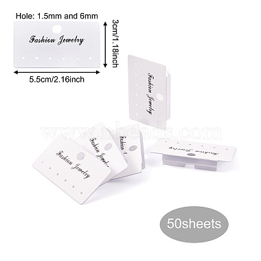 Craftdady Paper & PVC Earring Display Cards(DIY-CD0001-22)-3