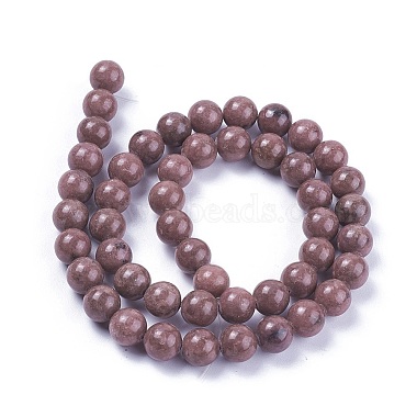 Rhodonite naturelle chapelets de perles rondes(X-G-J302-10-8mm)-3