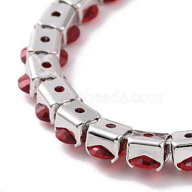 Cubic Zirconia Beaded Slider Bracelet(BJEW-E015-04M)-4