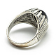 Natural & Synthetic Mixed Stone Wide Band Rings(RJEW-S039-01L)-4