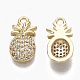 Brass Micro Pave Cubic Zirconia Charms(X-KK-R132-049-NF)-2