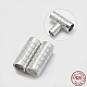 Rhodium Plated 925 Sterling Silver Magnetic Clasps(STER-E056-005P)-1