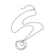201 Stainless Steel and Alloy Round with Word Forest In My Heart Pendant Necklace(NJEW-JN04697-01)-1