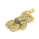 Brass Micro Pave Clear Cubic Zirconia Pendants(KK-R159-13G-02)-2