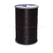 Waxed Polyester Cord, 9-Ply, Coconut Brown, 0.65mm, about 21.87 yards(20m)/roll(YC-E006-0.65mm-A09)