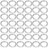 500Pcs 304 Stainless Steel Split Rings, Double Loops Jump Rings, Stainless Steel Color, 6x1mm, Inner Diameter: 5mm(STAS-SP0001-66E)