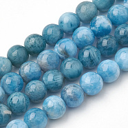 Natural Apatite Beads Strands, Round, 8x7.5mm, Hole: 1mm, about 46~49pcs/strand, 15.5 inch(X-G-S150-18-8mm)