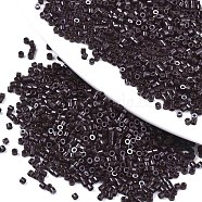 11/0 Grade A Glass Seed Beads, Cylinder, Uniform Seed Bead Size, Baking Paint, Coffee, 1.5x1mm, Hole: 0.5mm, about 20000pcs/bag(SEED-S030-1014)