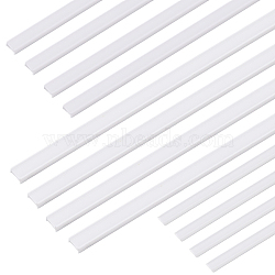 75Pcs 3 Style ABS Plastic I Beam Tubes, DIY Handmade Sand Table Material Model Building, White, 250x1.5~3x1.5~2mm, 25pcs/style(DIY-BC0006-39)
