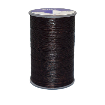Waxed Polyester Cord, 9-Ply, Coconut Brown, 0.65mm, about 21.87 yards(20m)/roll