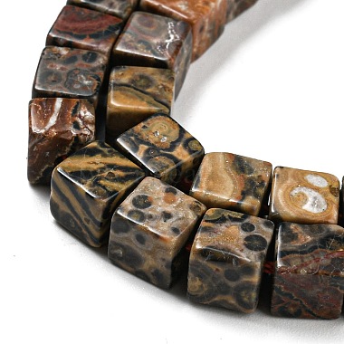 perles de jaspe en peau de léopard naturel(G-Q1008-B09)-3