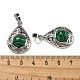 pendentifs malachite synthétiques(G-Q158-05P-18)-3