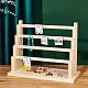 4-Tier 28-Hole Assembled Wood Earring Display Riser Stands(EDIS-WH0021-10)-3