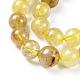 Natural Gold Rutilated Quartz Beads Strands(G-S150-17-8mm)-4