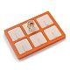 Resin Artificial Marble Finger Rings Display Tray(AJEW-I048-01)-3