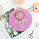 DIY Woven Net/Web with Feather Pattern Embroidery Kit(DIY-O021-17B)-1