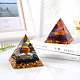 Natural Black Stone Crystal Pyramid Decorations(JX072A)-4