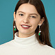 2 Pairs 2 Colors Rhinestone Star & Teardrop Dangle Stud Earrings(EJEW-FI0001-24)-4