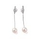 925 Sterling Silver Studs Earring(EJEW-H002-06P)-1