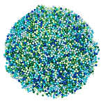 2400Pcs 8 Colors Opaque Acrylic Beads, Round, Mixed Color, 4mm, Hole: 1.3mm, 300pcs/color(FIND-AR0005-80)