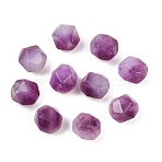 Dyed Natural Agate Beads Strands, Star Cut Round Beads, Faceted, Purple, 8x7x7mm, Hole: 1.2mm(G-H356-02A-02)