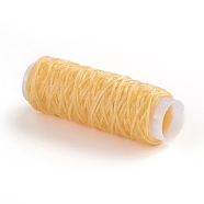 Waxed Polyester Cord, for Jewelry Making, Moccasin, 0.8mm, about 30m/roll(YC-WH0007-03B-11)