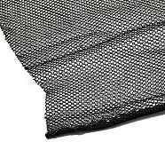 Polyester Mesh Fabric, for Dress Costumes Decoration, Black, 1800x1620x0.3mm(DIY-XCP0003-51)