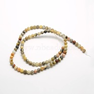 Round Natural Crazy Lace Agate Beads Strands, 4mm, Hole: 1mm, about 93pcs/strand, 15.7 inch(G-P058A-01)