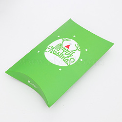 Merry Christmas Candy Gift Boxes, Packaging Boxes, Gift Bag, Green, 29.2x16.2cm(CON-E020-B-03)