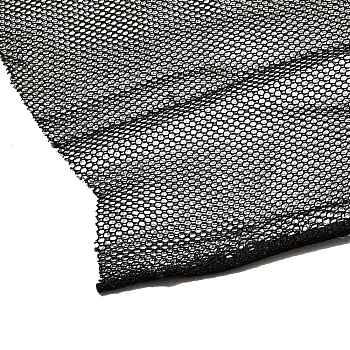 Polyester Mesh Fabric, for Dress Costumes Decoration, Black, 1800x1620x0.3mm