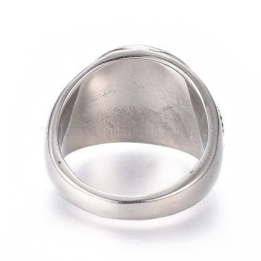 304 Stainless Steel Signet Rings for Men(RJEW-D073-12-AS)-3