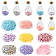 Star Heart PVC Plastic Paillette/Sequins Beads Wish Bottle DIY Making Kits(DIY-FS0007-59)-1