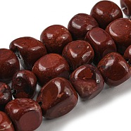 Natural Red Agate Bead Strands, Tumbled Stone, Nuggets, 7~9.5x9~11x7~11mm, Hole: 1mm, about 42~43pcs/strand, 15.75''~15.94''(40~40.5cm)(G-F464-38)