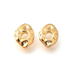 Brass Beads, Irregular, Real 18K Gold Plated, 5x6.5x1.5mm, Hole: 1.6mm(KK-B127-07G)