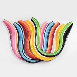 6 Colors Quilling Paper Strips, Mixed Color, 390x5mm, about 120strips/bag, 20strips/color(DIY-J001-5mm-39cm-A)