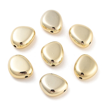 CCB Plastic Beads, Oval, Golden, 17x14.5x7mm, Hole: 1.8mm