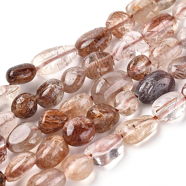 6mm Nuggets Rutilated Quartz Beads