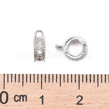 Rack Plating Brass Micro Pave Cubic Zirconia Tube Bails(ZIRC-I012-05P-RS)-4
