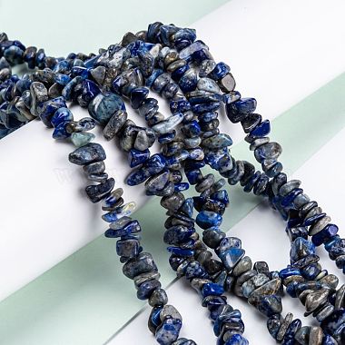 Chapelets de perles en lapis-lazuli naturel(G-G011-05B)-4