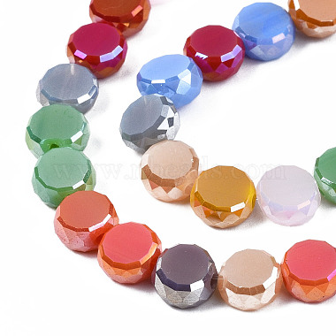 Electroplate Opaque Glass Beads Strands(EGLA-S174-31)-3