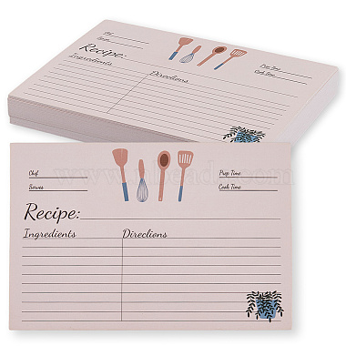 50Pcs Double-faced Writable Recipe Card(DIY-WH20007-54)-1