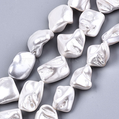 White Nuggets Freshwater Shell Beads