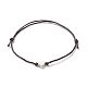 Alloy Heart Beaded Cord Bracelet(BJEW-PH01485-01)-1
