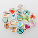 Tree of Life Printed Half Round/Dome Glass Cabochons(X-GGLA-A002-14mm-GG)-1