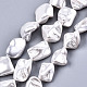 Electroplated Natural Freshwater Shell Beads Strands(X-SHEL-R113-01F)-1