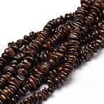Natural Bronzite Chip Beads Strands, 4~14x4~12mm, Hole: 1mm, about 15.3 inch~16.1 inch(X-G-E271-127)