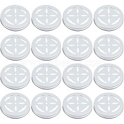 Aluminum Screw Cover, Scented Candle Lid, Flat Round, Butterfly Pattern, 71x13mm, Inner Diameter: 67mm(FIND-WH0126-116A)