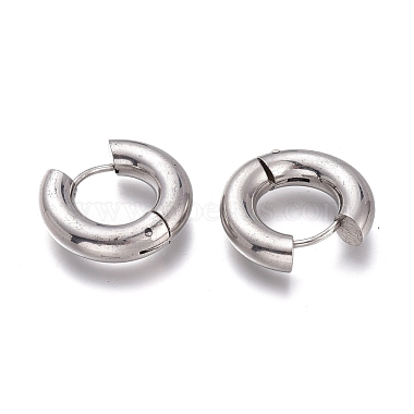 201 Stainless Steel Huggie Hoop Earrings(EJEW-O095-05-14)-2