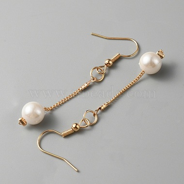 Collier et bracelet en perles d'imitation en plastique et boucles d'oreilles pendantes(SJEW-WH0009-05)-2